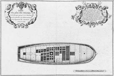 Piano del falso ponte di una nave, illustrazione dall